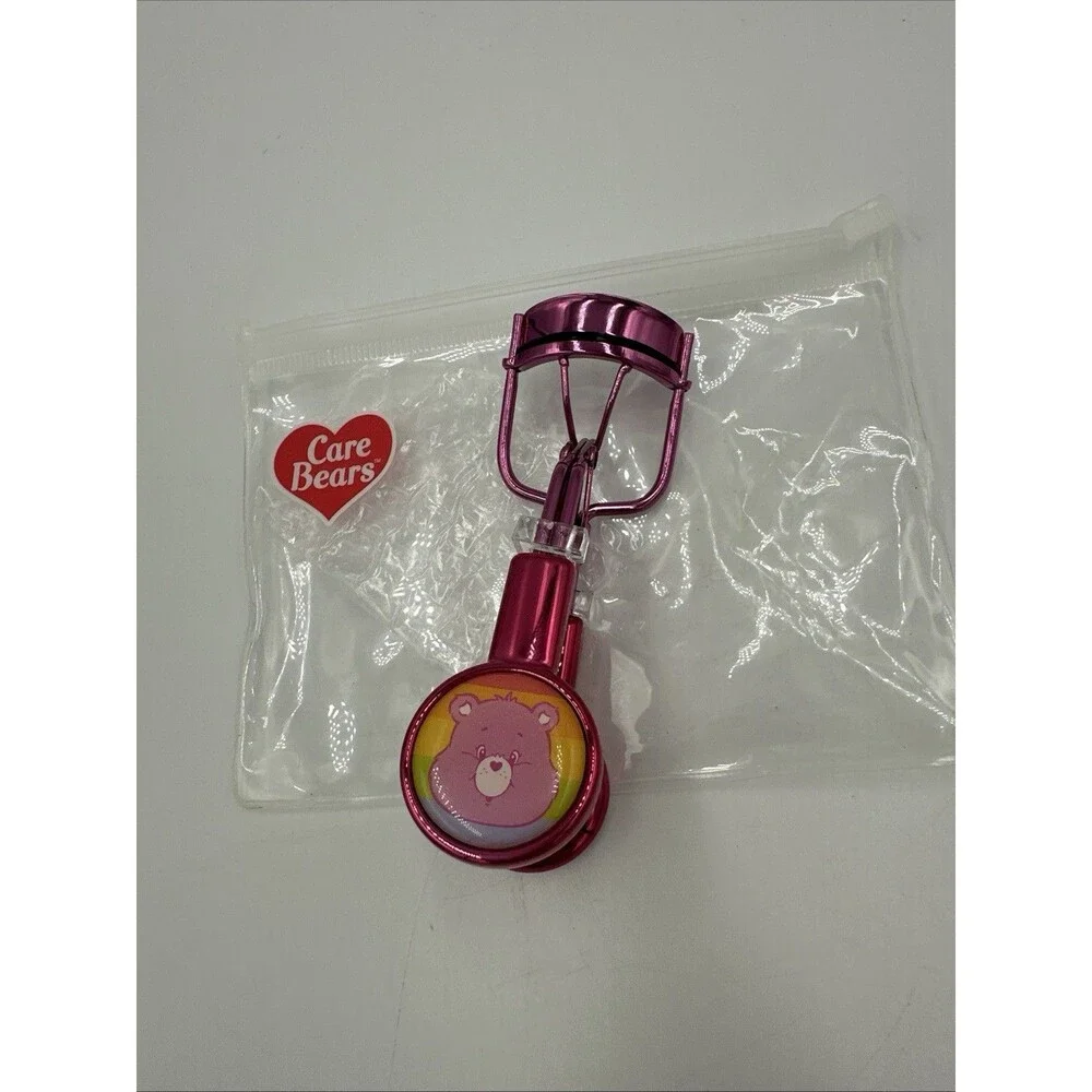 Care Bears Eyelash Curler Eye Lash Curler Metallic Pink Portable w/ Storage Bag